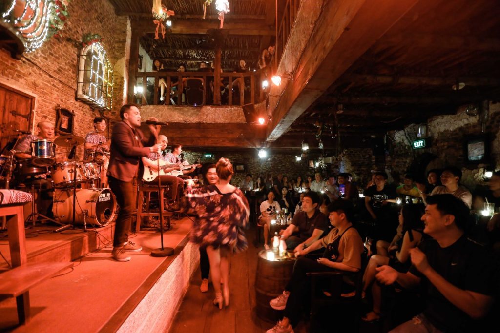 Live music performance in a Saigon venue