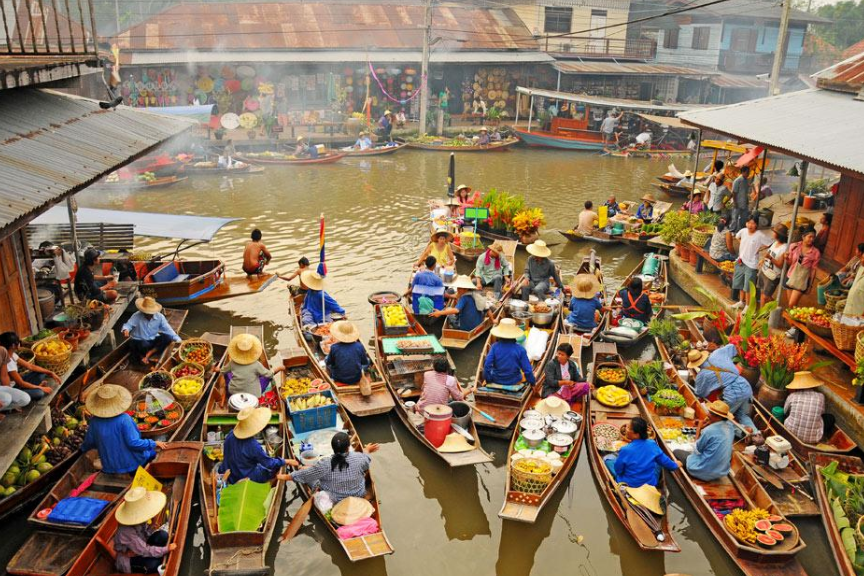 Chợ Nổi Damnoen Saduak