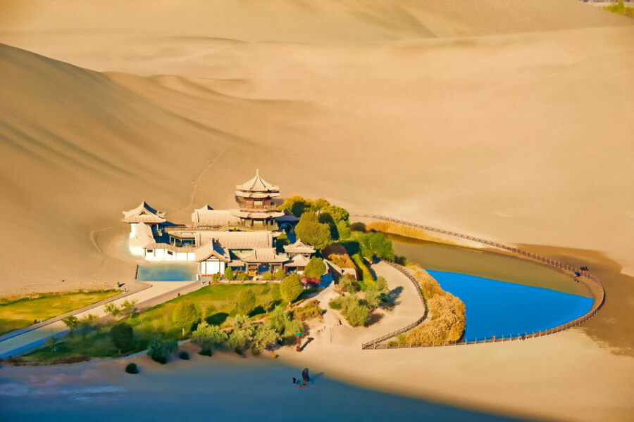 tu viện phật giáo sa mạc gobi nội mông