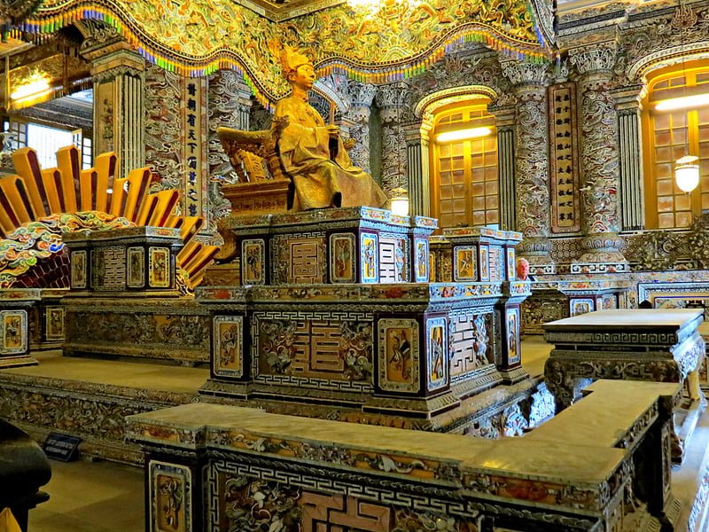 Exterior view of Khai Dinh Tomb, one of the Hue Royal Tombs