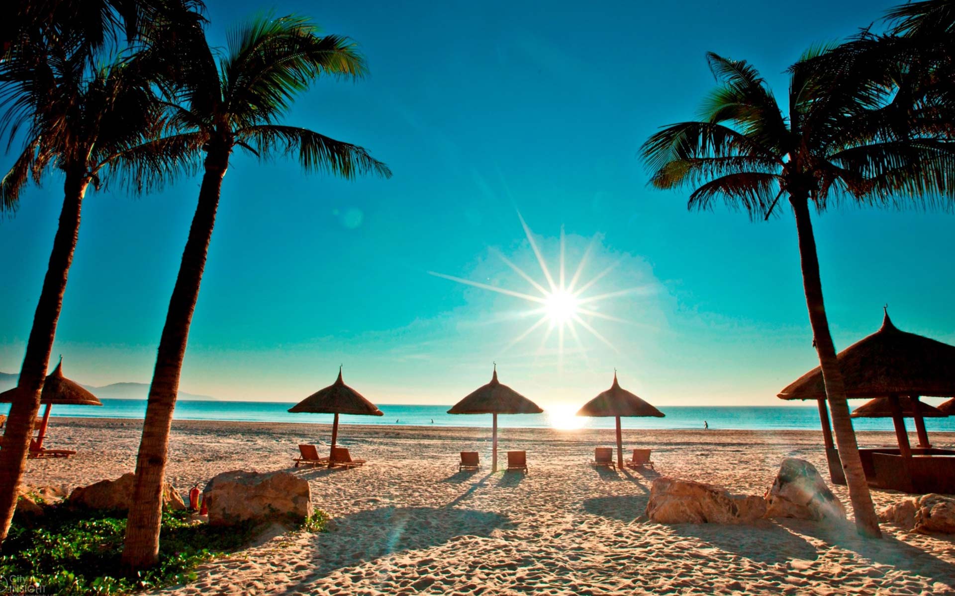 Beautiful My Khe Beach, one of the Da Nang beaches