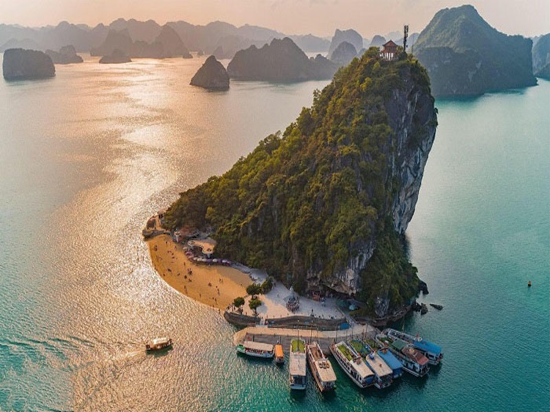 View of Halong Bay from Titop Island summit