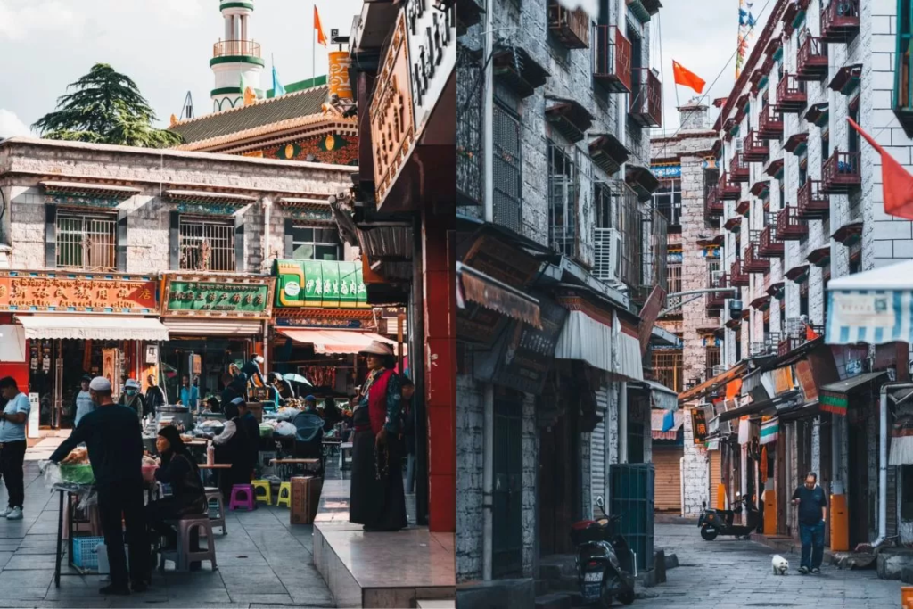 phố barkhor tây tạng