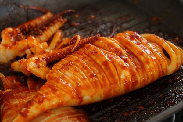 mực nướng hàn quốc