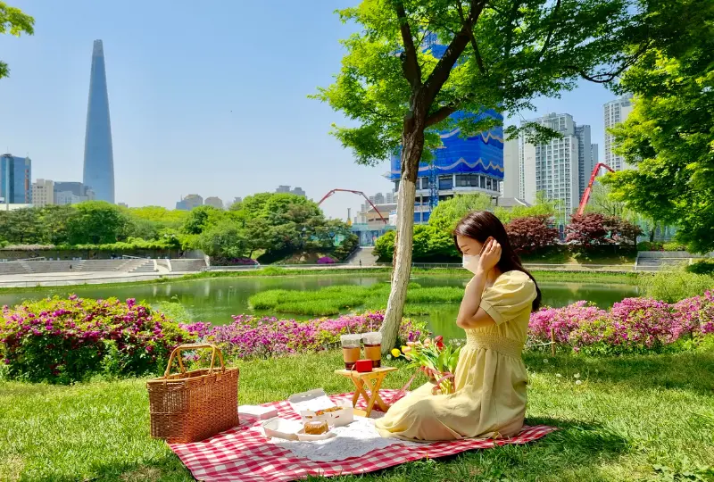 địa điểm dã ngoại hàn quốc - Công viên Olympic Seoul